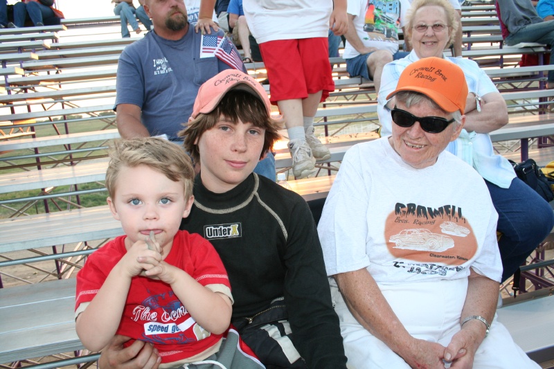 After his interview, Matthew stops by to say hi to his cheering section