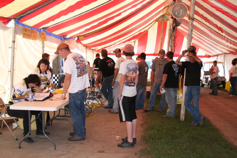 Registration - Computerized draw and he still draws last!