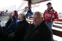 Aunt Dorothy and Uncle Clarence happy to be back at the races
